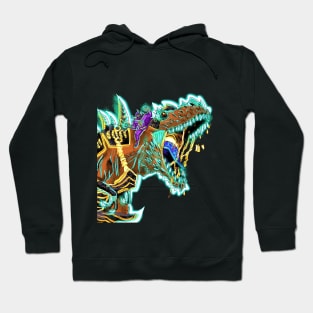 Raging Charax Nebula Glow with Dino KO Hoodie